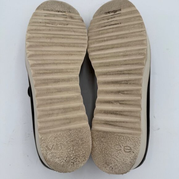 Vince Warren Women's Black Leather Slip On Shoes Platform Size 9.5M Loafer - Picture 10 of 10